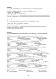 English Worksheet: CONDITIONALS exercises
