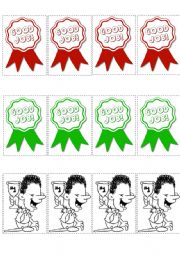 English Worksheet: Good Job-stickers