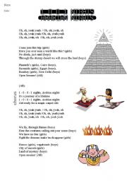 English worksheet: 1001 NIGHTS ARABIAN NIGHTS by CHIPZ