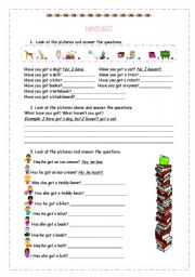 English Worksheet: HAVE GOT