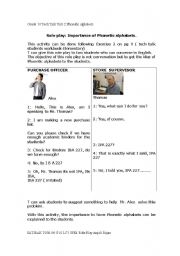 English Worksheet: Role play