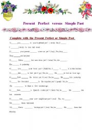 Present Perfect  versus  Simple Past  