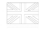 English Worksheet: Union Jack flag