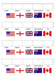 English worksheet: Flags