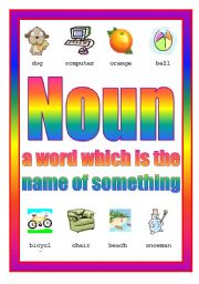 English Worksheet: Nounn Poster 1st of 4