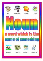 English Worksheet: Nounn Poster 1st of 4