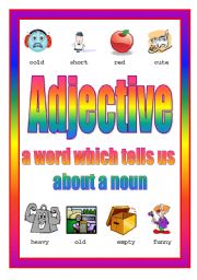 English Worksheet: Adjective Poster 3rd of 4