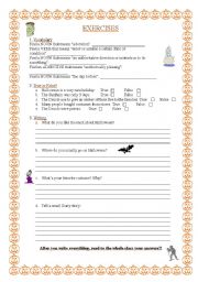 English Worksheet: HALLOWEEN - PART 2/3