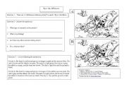 English Worksheet: spot the difference 2