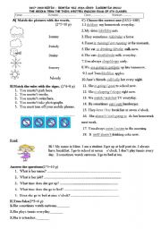 English Worksheet: english exam