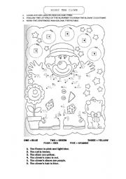 English Worksheet: Bobby the clown