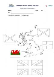 English Worksheet: THE UK- UNION JACK