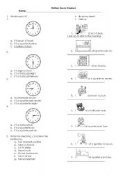 English Worksheet: daily routines