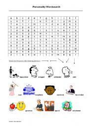 Personality word search