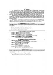 English Worksheet: The City of God