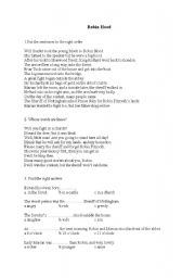 English Worksheet: Robin Hood