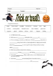 Trick ot treat