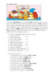 English Worksheet: Family tree