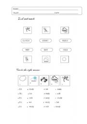 English worksheet: WEATHER