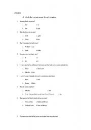 English Worksheet: 10 Questions about the Solar System