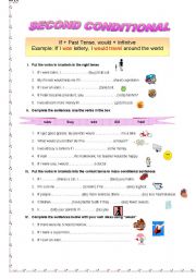 English Worksheet: second conditional