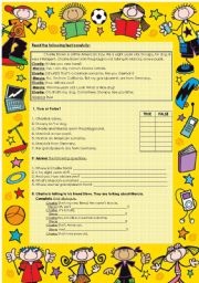 English Worksheet: Charlie Brown