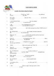 English Worksheet: PAST SIMPLE TENSE