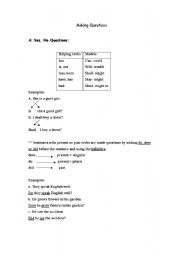 English Worksheet: Making Questions