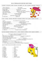 English Worksheet: advanced-vocabulary-worksheet or quiz