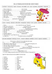 advanced-vocabulary-worksheet or quiz