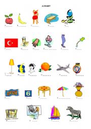 English Worksheet: alphabet