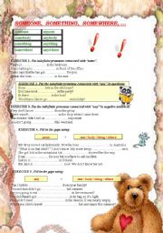 English Worksheet: indefinite pronouns