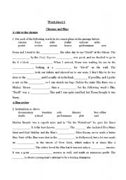 English Worksheet: Cinema and films