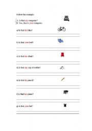 English worksheet: POSSESSIVE ADJECTIVES