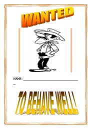 English Worksheet: Wanted Poster