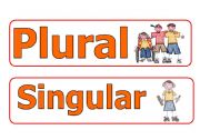 English Worksheet: plural and singular