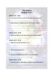 English Worksheet: A comprehension activity with the movie 