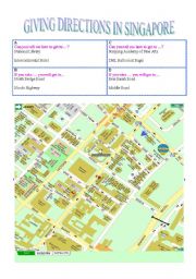 English Worksheet: Street Directions