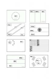 English Worksheet: Learning Colors and Flags! (Color in by word)