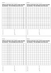 English worksheet: Student Wordsearch