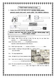 English Worksheet: THE POST OFFICE B/W