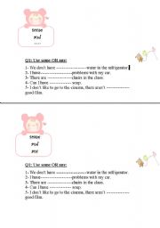 English Worksheet: some and any