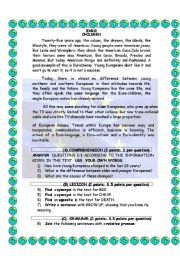 English Worksheet: Euro Children