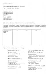 English Worksheet: -ed past pronunciation