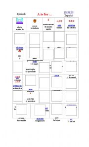 English Worksheet: Vocabulario