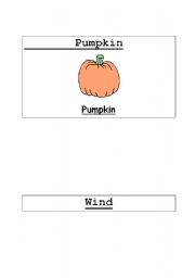 English Worksheet: Autumn Flashcards 