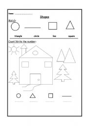 English Worksheet: shapes 