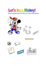English Worksheet: At school. 