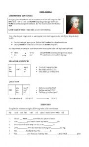 English Worksheet: Past Simple Handout