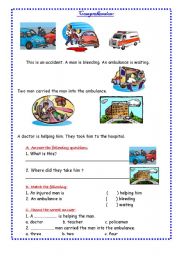 English Worksheet: reading passage